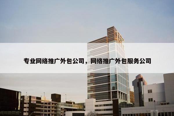 专业网络推广外包公司，网络推广外包服务公司