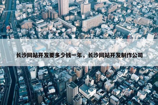 长沙网站开发要多少钱一年，长沙网站开发制作公司