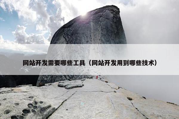 网站开发需要哪些工具（网站开发用到哪些技术）