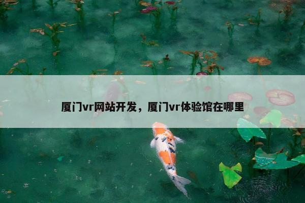 厦门vr网站开发，厦门vr体验馆在哪里