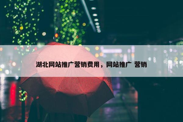 湖北网站推广营销费用，网站推广 营销