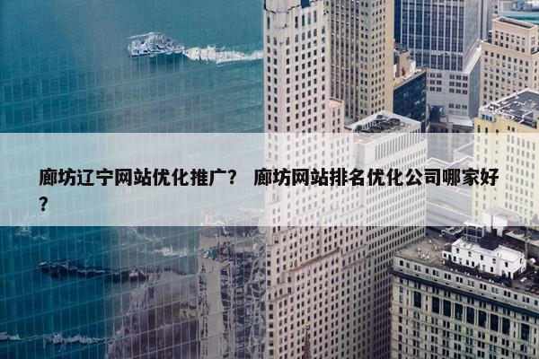 廊坊辽宁网站优化推广？ 廊坊网站排名优化公司哪家好？