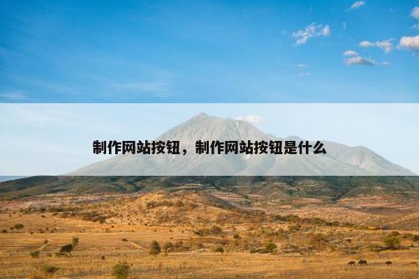 制作网站按钮，制作网站按钮是什么