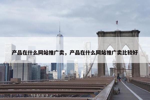 产品在什么网站推广卖，产品在什么网站推广卖比较好