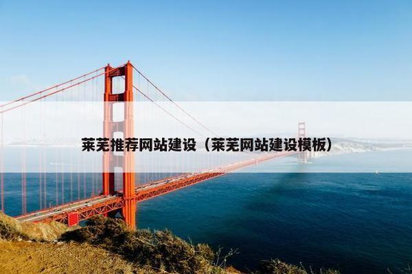 莱芜推荐网站建设（莱芜网站建设模板）