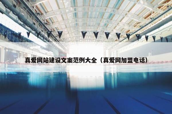 真爱网站建设文案范例大全（真爱网加盟电话）