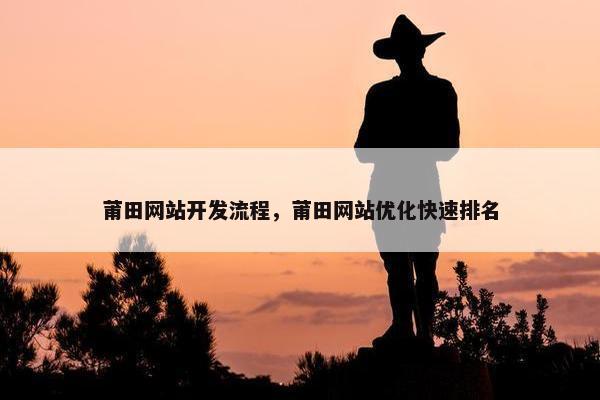 莆田网站开发流程，莆田网站优化快速排名