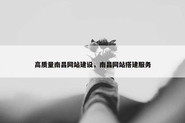 高质量南昌网站建设，南昌网站搭建服务