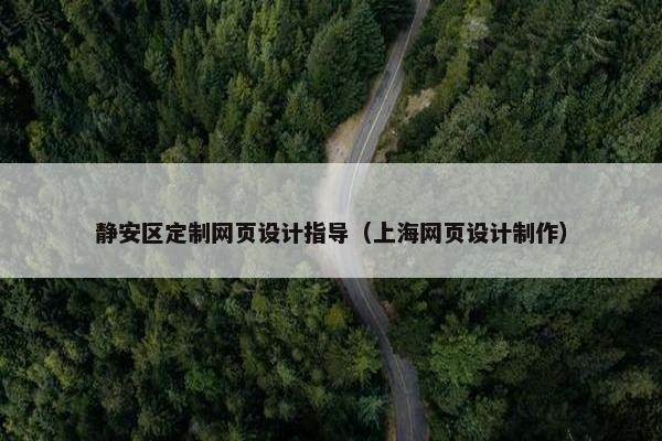 静安区定制网页设计指导（上海网页设计制作）