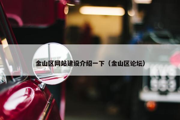 金山区网站建设介绍一下（金山区论坛）