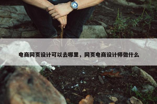 电商网页设计可以去哪里，网页电商设计师做什么