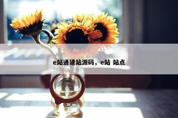 e站通建站源码，e站 站点