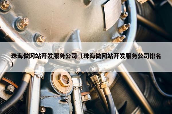 珠海做网站开发服务公司（珠海做网站开发服务公司排名）