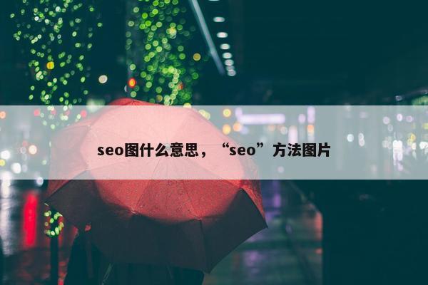 seo图什么意思，“seo”方法图片