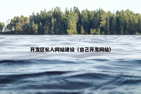 开发区私人网站建设（自己开发网站）
