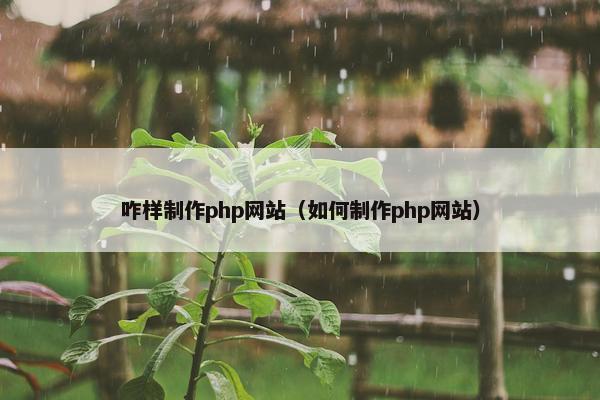 咋样制作php网站（如何制作php网站）