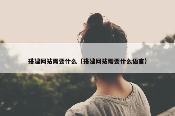 搭建网站需要什么（搭建网站需要什么语言）