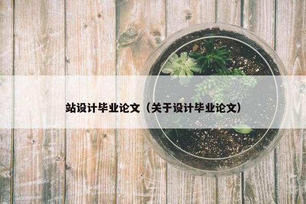 站设计毕业论文（关于设计毕业论文）