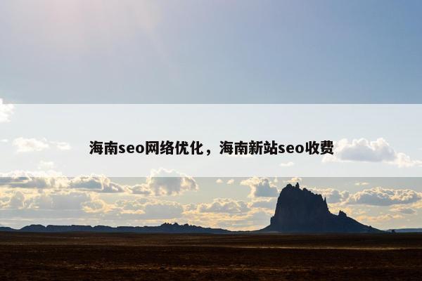 海南seo网络优化，海南新站seo收费