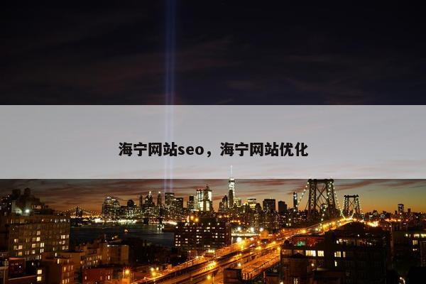 海宁网站seo，海宁网站优化