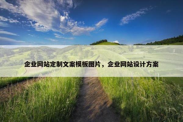 企业网站定制文案模板图片，企业网站设计方案
