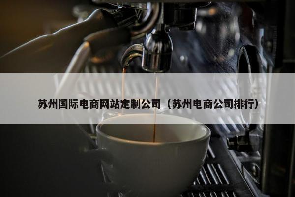苏州国际电商网站定制公司（苏州电商公司排行）