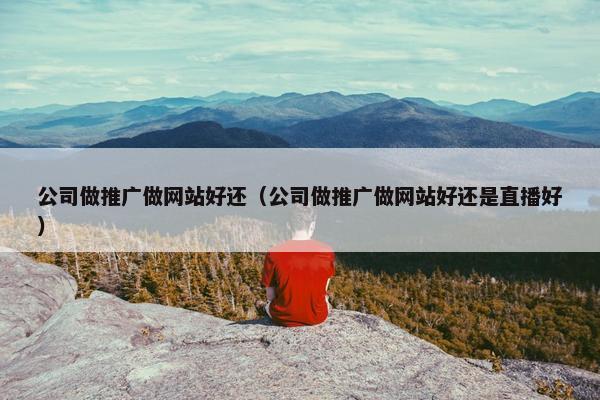 公司做推广做网站好还（公司做推广做网站好还是直播好）