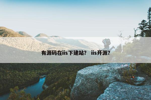 有源码在iis下建站？ iis开源？