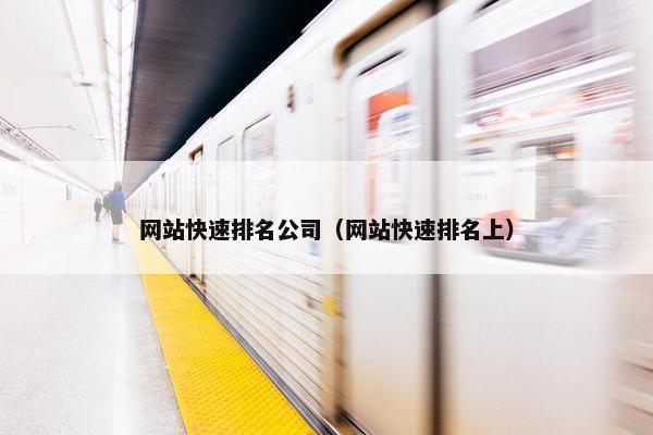 网站快速排名公司（网站快速排名上）