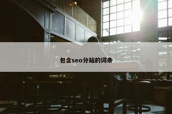 包含seo分站的词条