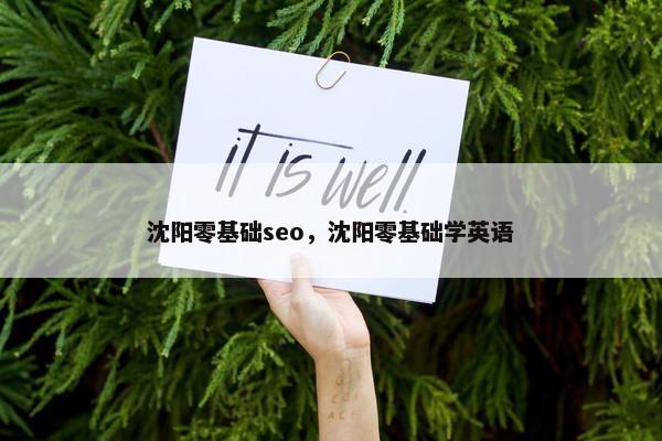 沈阳零基础seo，沈阳零基础学英语