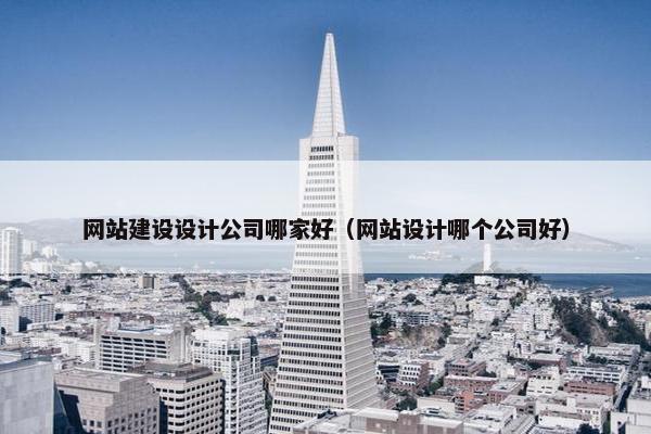 网站建设设计公司哪家好（网站设计哪个公司好）