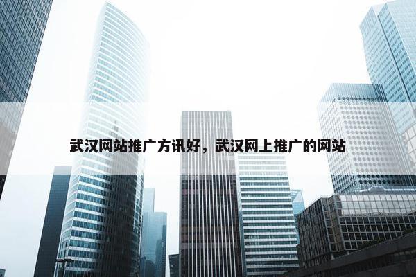 武汉网站推广方讯好，武汉网上推广的网站