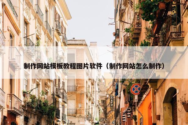 制作网站模板教程图片软件（制作网站怎么制作）