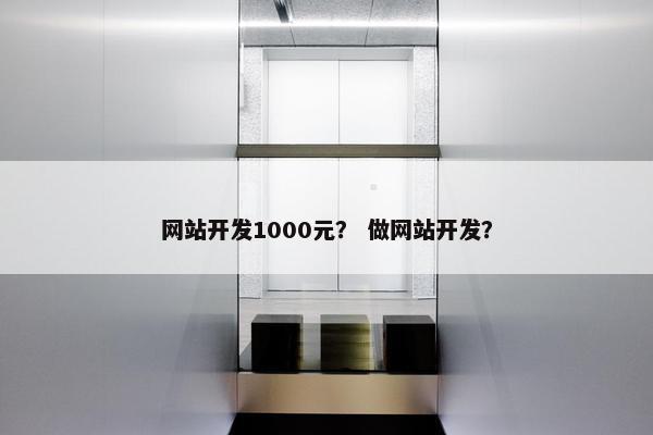 网站开发1000元？ 做网站开发？