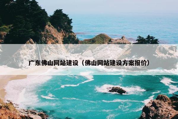 广东佛山网站建设（佛山网站建设方案报价）