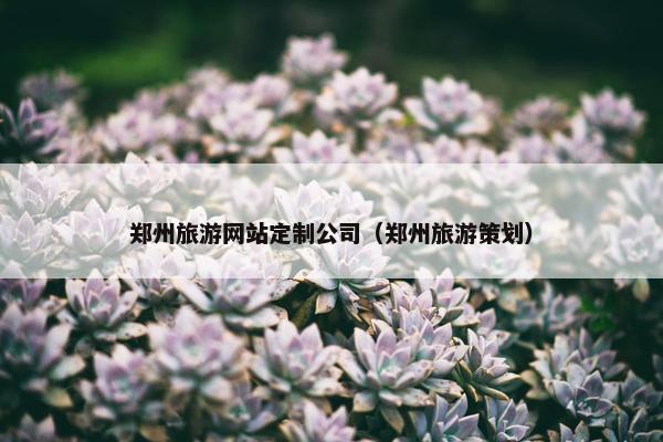 郑州旅游网站定制公司（郑州旅游策划）
