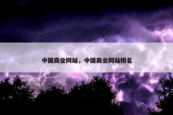 中国商业网站，中国商业网站排名