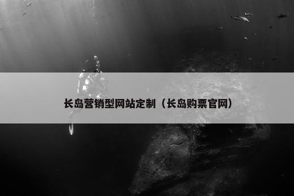 长岛营销型网站定制（长岛购票官网）
