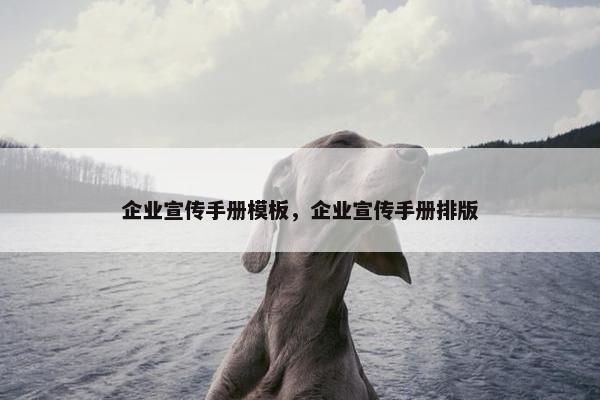 企业宣传手册模板，企业宣传手册排版