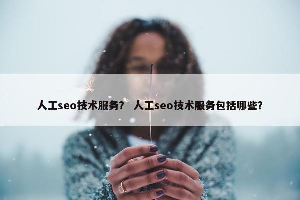 人工seo技术服务？ 人工seo技术服务包括哪些？