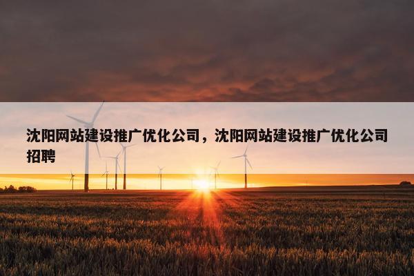 沈阳网站建设推广优化公司，沈阳网站建设推广优化公司招聘