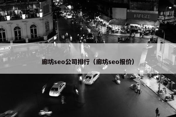 廊坊seo公司排行（廊坊seo报价）