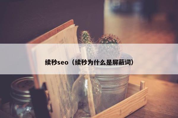 续秒seo（续秒为什么是屏蔽词）