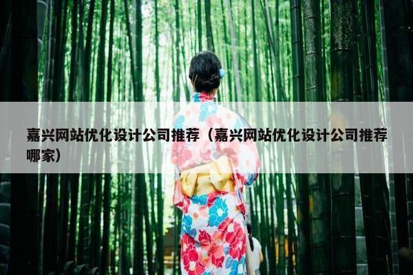 嘉兴网站优化设计公司推荐（嘉兴网站优化设计公司推荐哪家）