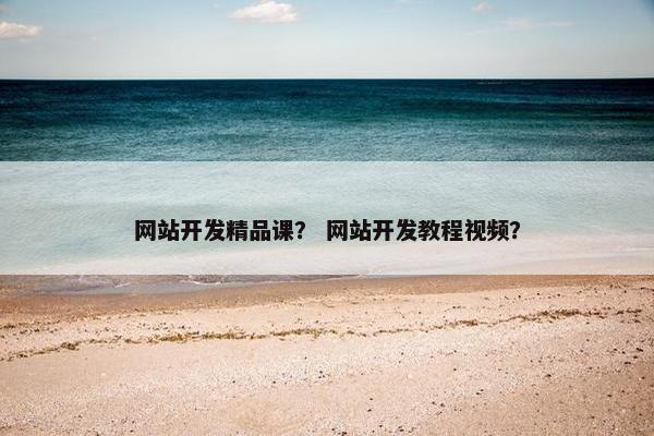 网站开发精品课？ 网站开发教程视频？