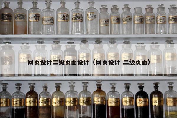 网页设计二级页面设计（网页设计 二级页面）