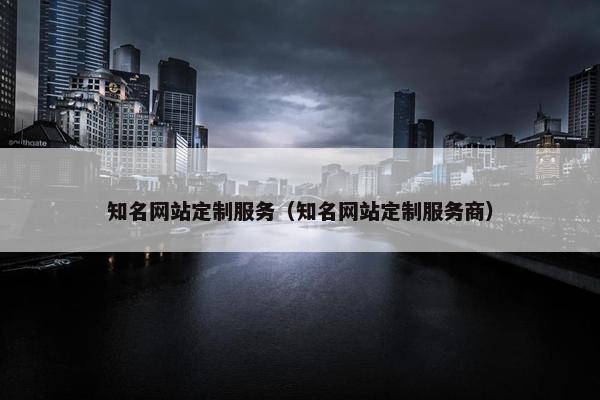 知名网站定制服务（知名网站定制服务商）