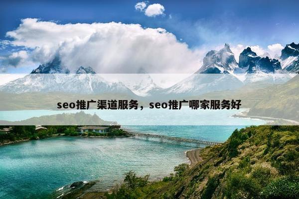 seo推广渠道服务，seo推广哪家服务好