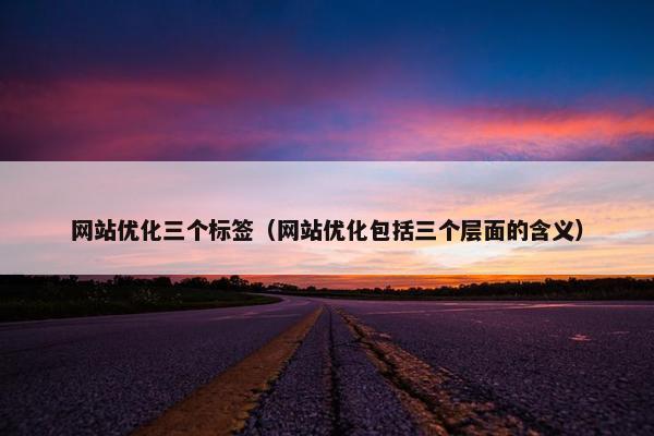 网站优化三个标签（网站优化包括三个层面的含义）